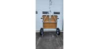 FREEDOM GALVENIZED 4X8 FOLDING TRAILER 1180LBS CAPACITY ASSEMBLED WITH 5/8'' PLYWOOD