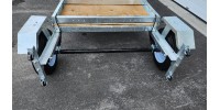 FREEDOM GALVENIZED 4X8 FOLDING TRAILER 1180LBS CAPACITY ASSEMBLED WITH 5/8'' PLYWOOD
