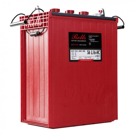 445 A/H 6 VOLTS DEEP CYCLE  BATTERY FROM ROLLS-SURETTE FOR SOLAR SYSTEM 